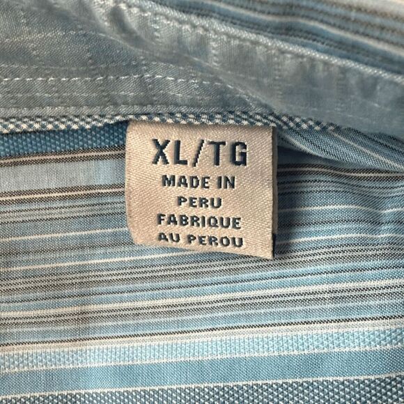 Tommy Bahama Men's Stripe Long Sleeve Pima Cotton Button Up Shirt Multicolor XL - Picture 4 of 7